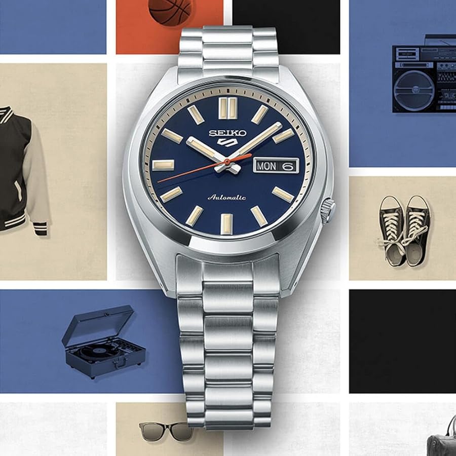 Amazon | SEIKO メンズ SRPK87 5 スポーツウォッチ, ブルー